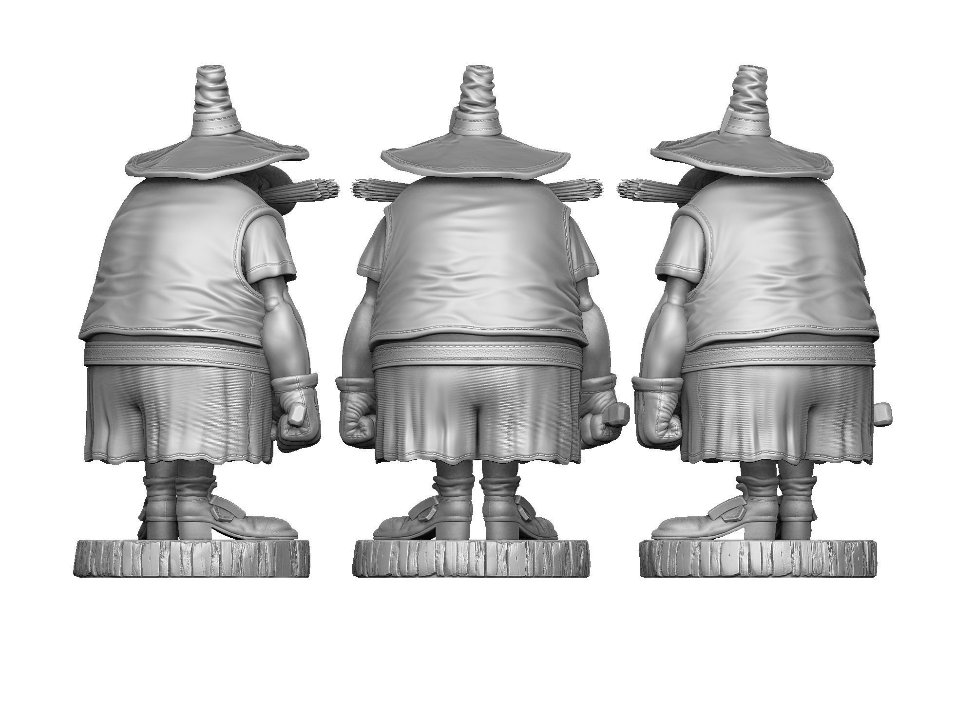 Black Dog for 3D printing 2nd version of STL 3D print model_36