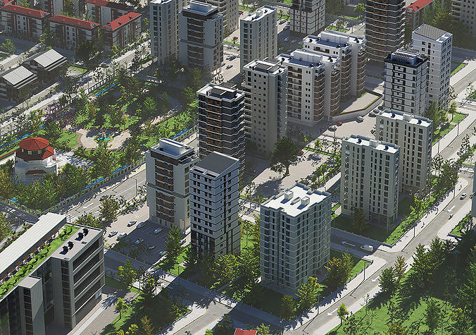Sketchup City Model V1 3D model