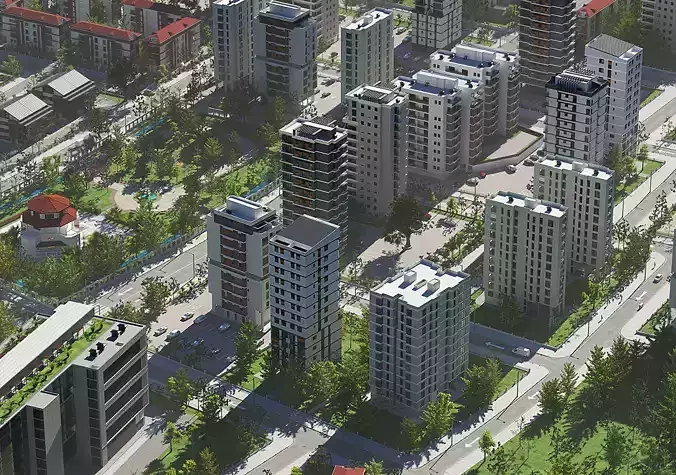 Sketchup City Model V1 3D model