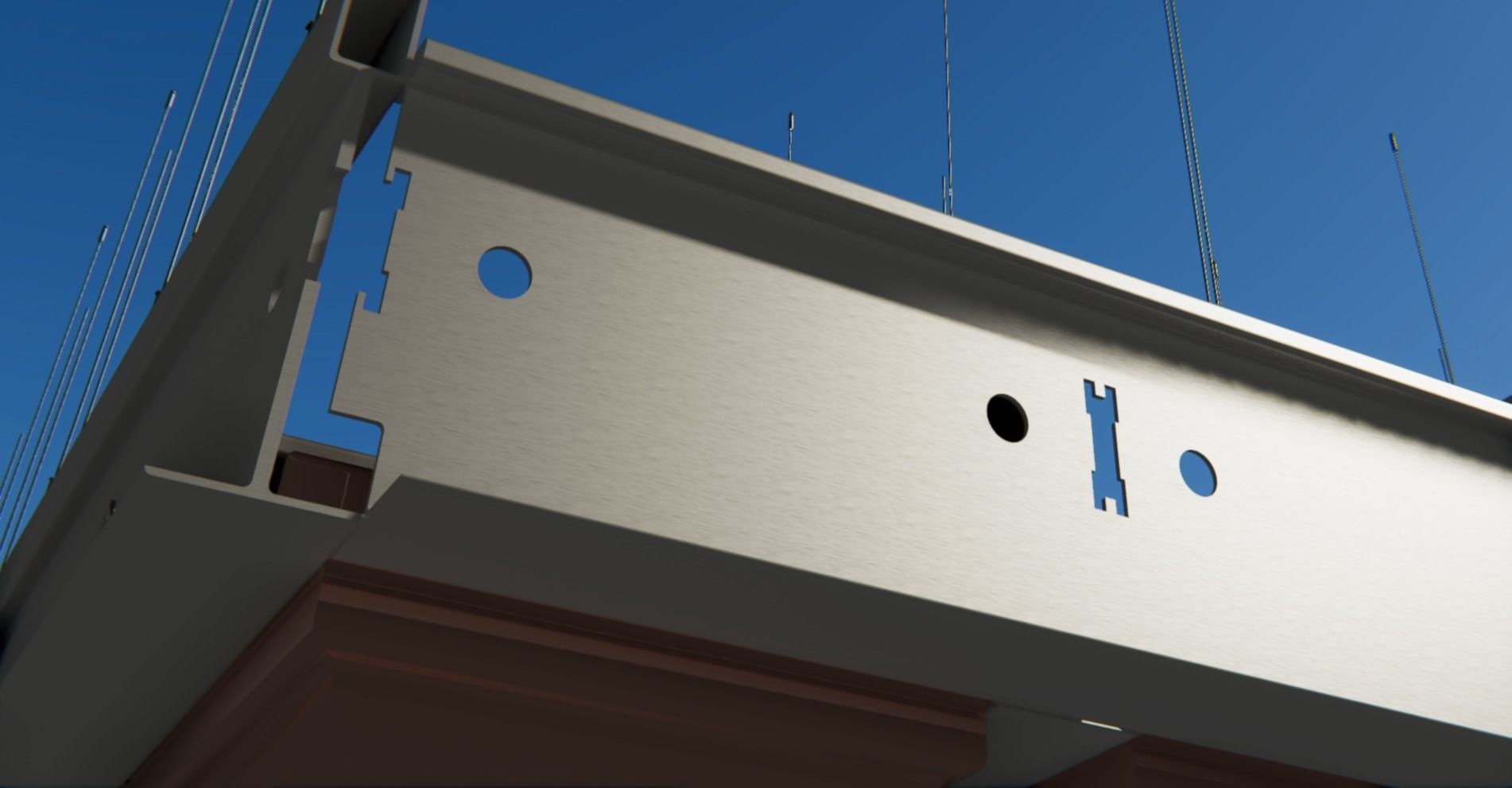 BIM-GC T15 Linear Carrier Suspended Ceiling From Architect 3D model_12