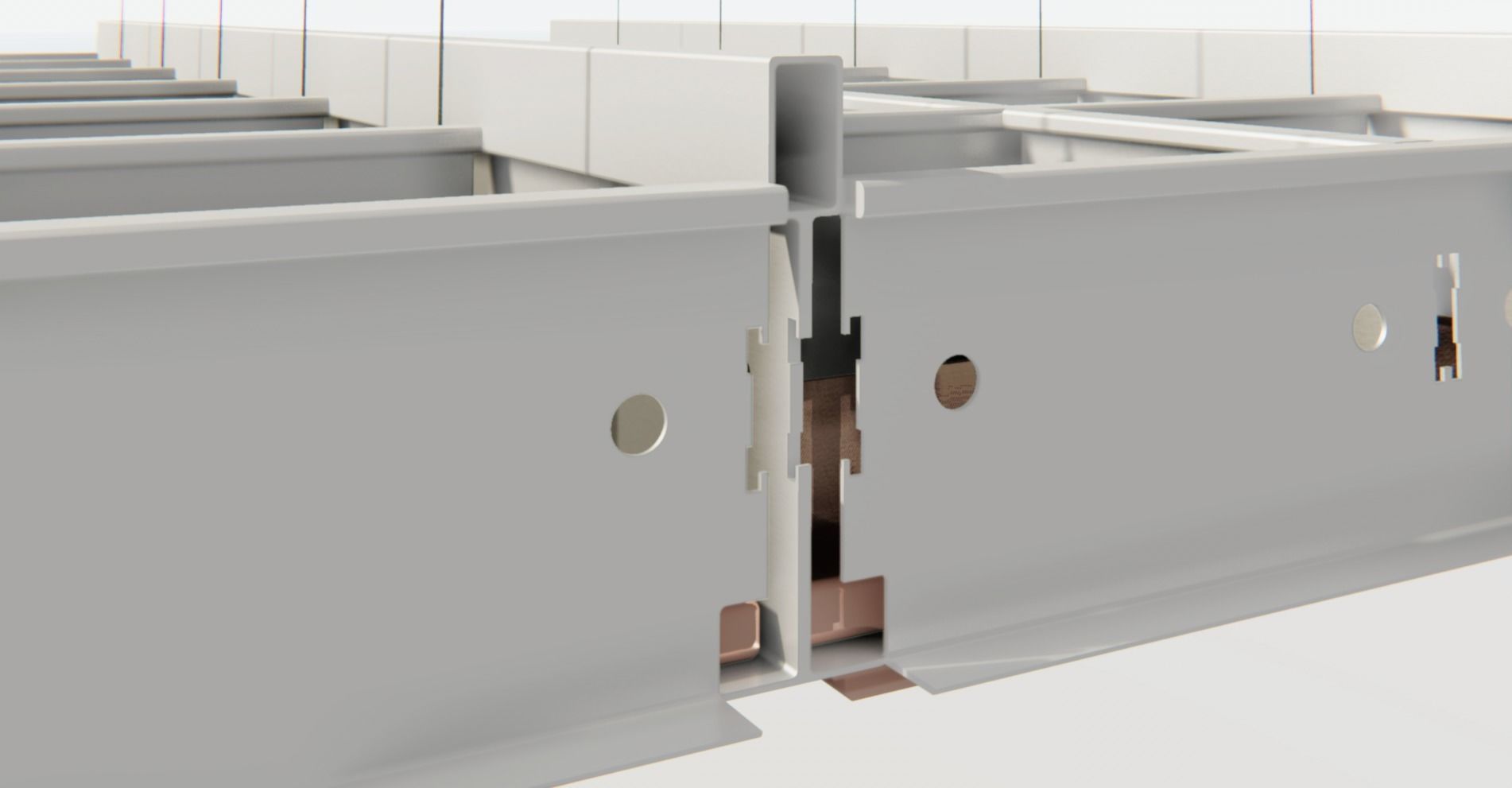 BIM-GC T15 Linear Carrier Suspended Ceiling From Architect 3D model_9