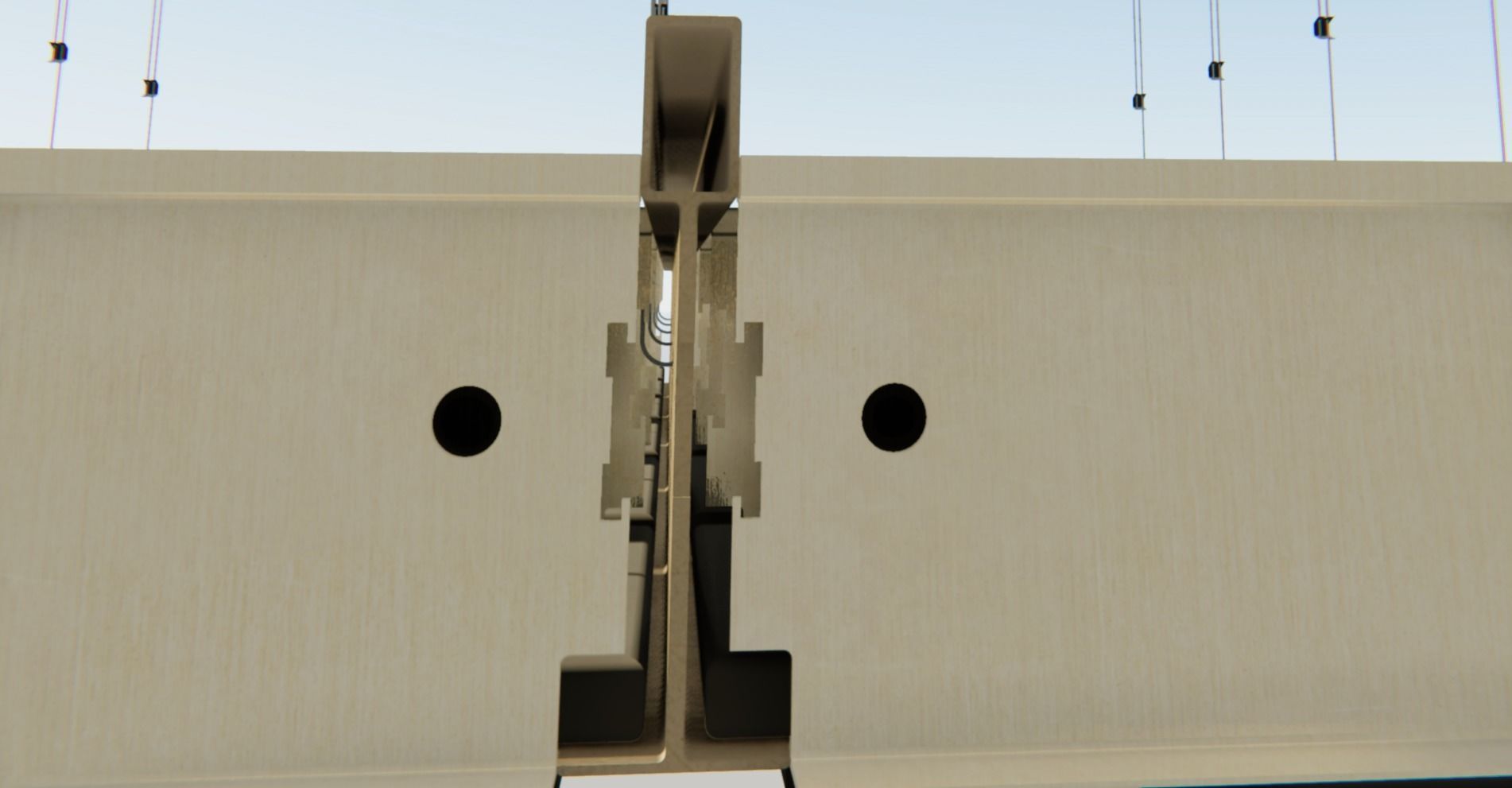 BIM-GC T15 Linear Carrier Suspended Ceiling From Architect 3D model_15