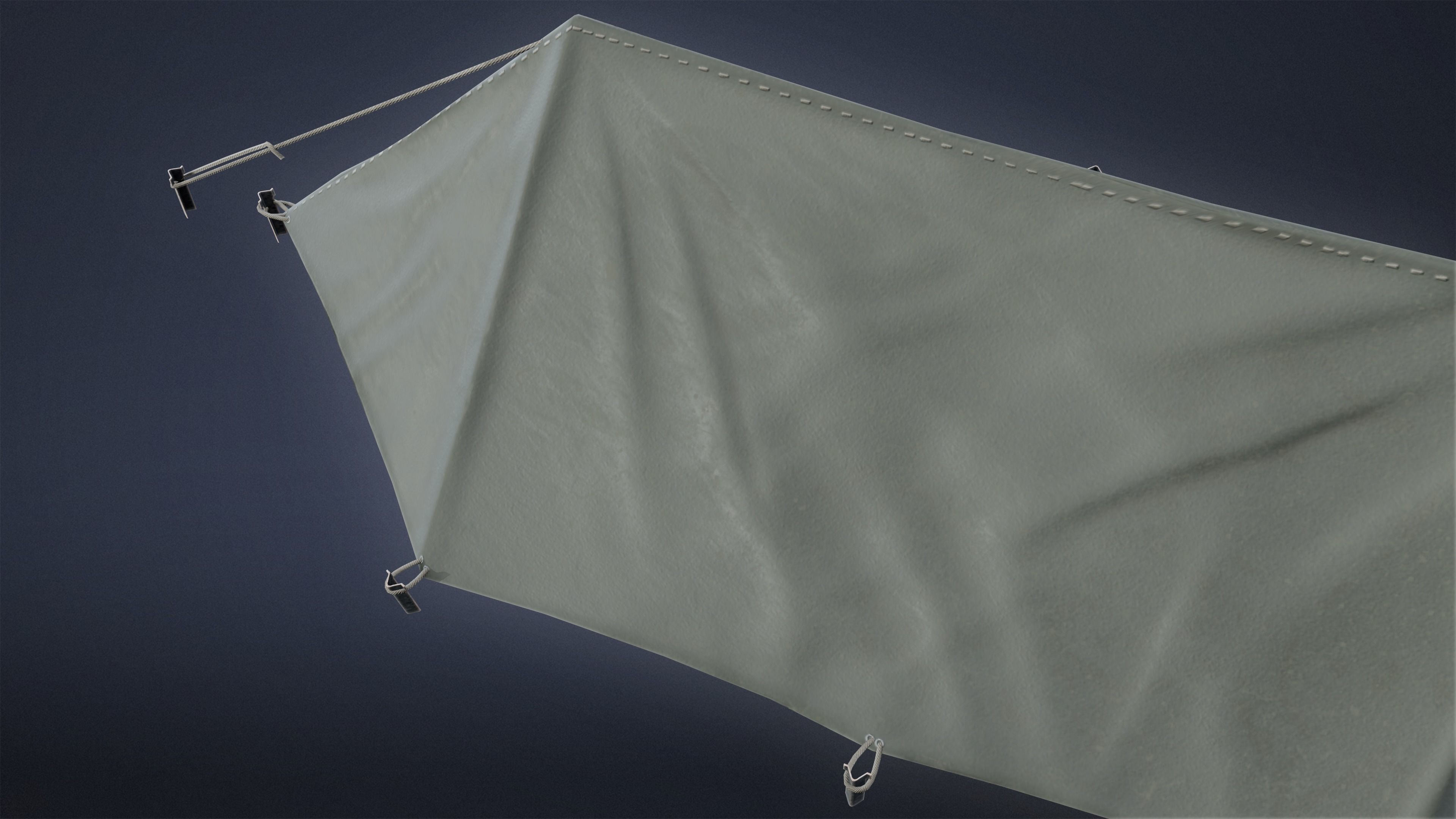 MILITARY - Tent 03 - LOW POLY Low-poly 3D model_5