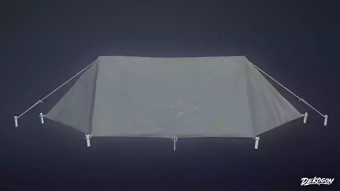 MILITARY - Tent 03 - LOW POLY