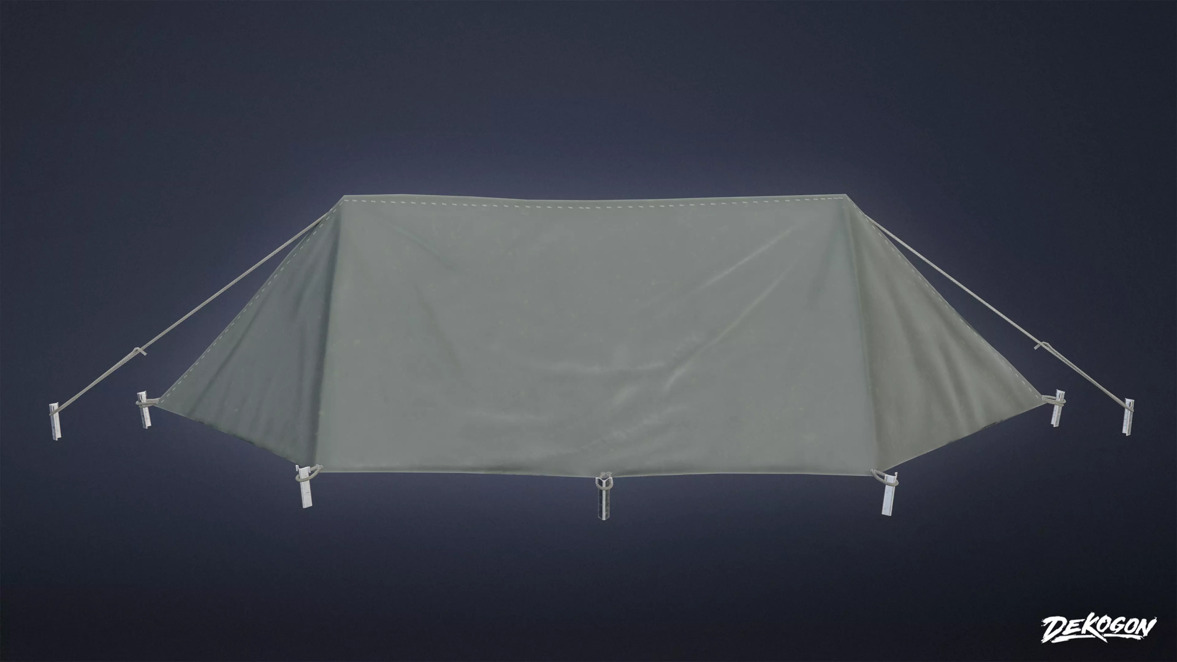 MILITARY - Tent 03 - LOW POLY Low-poly 3D model_0