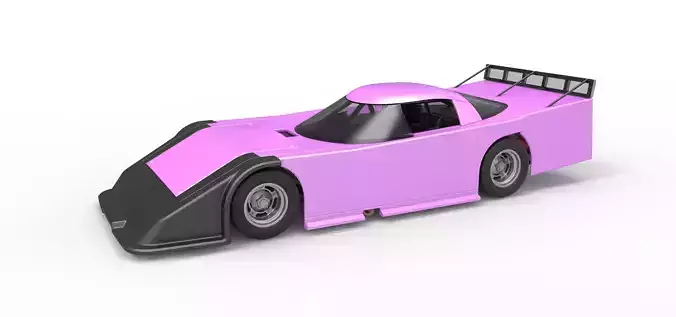 Asphalt Outlaw Super late model Scale 1 to 25 3D print model