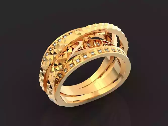  geometric ring made of several ring 1131