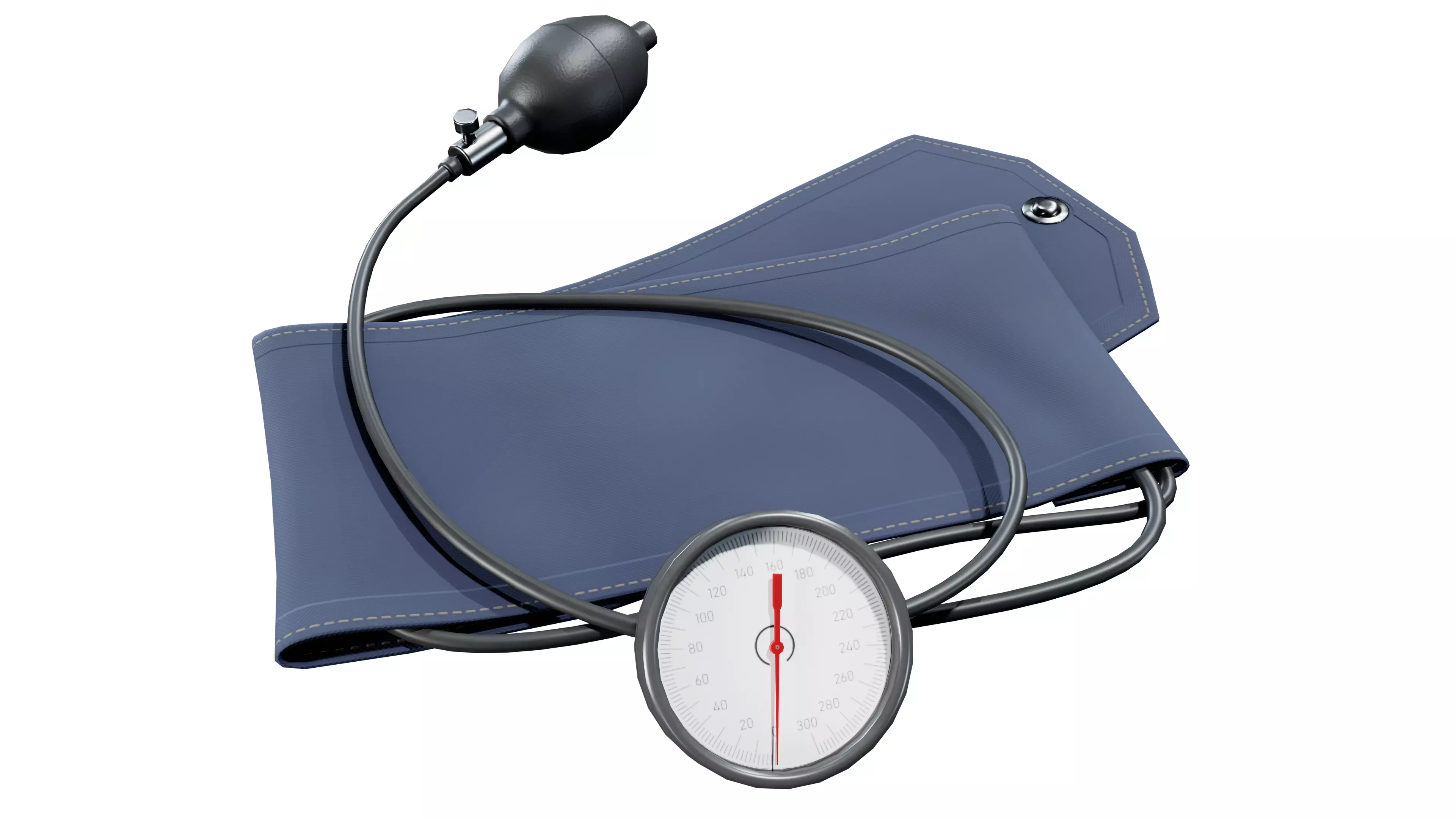 MILITARY - Blood Pressure 01a - LOW POLY Low-poly 3D model