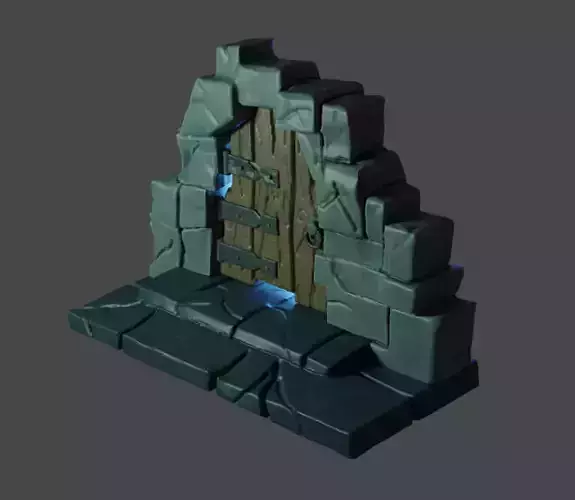 Eerie Dungeon Door
