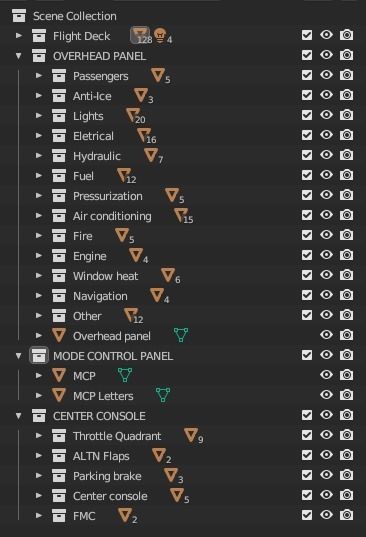 Boeing 787 Cockpit  - Flightdeck 3D model_18