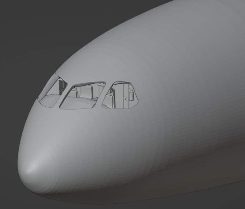 Boeing 787 Cockpit  - Flightdeck 3D model_15