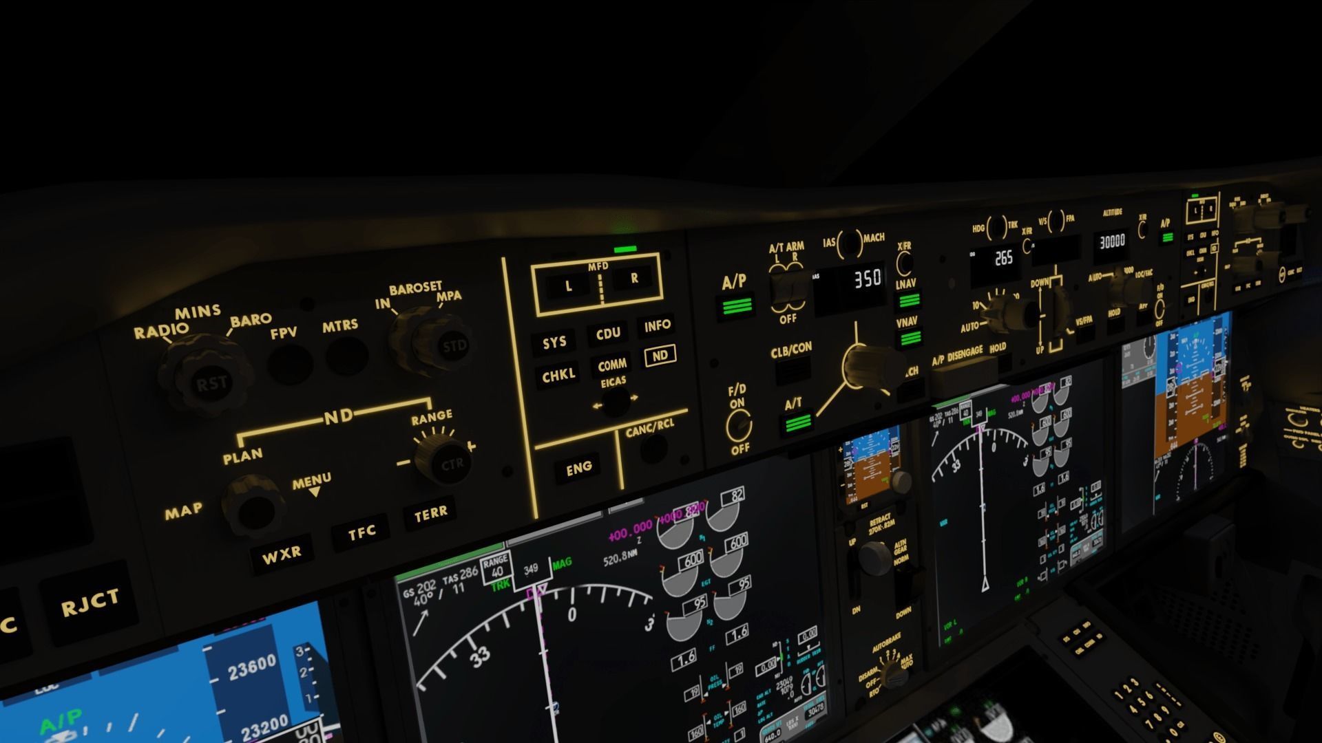 Boeing 787 Cockpit  - Flightdeck 3D model_4