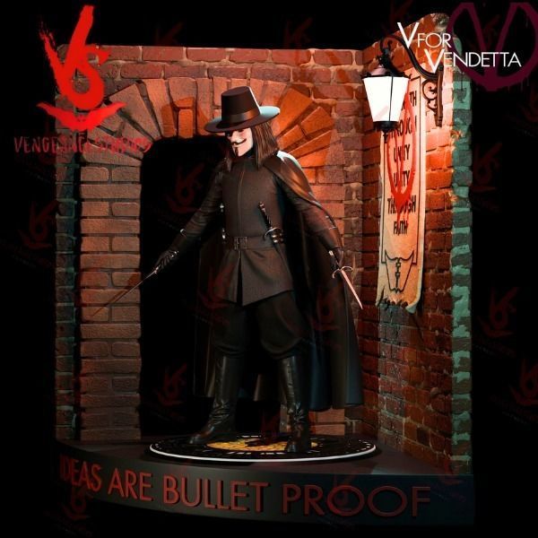 V for Vendetta 3D print model_2