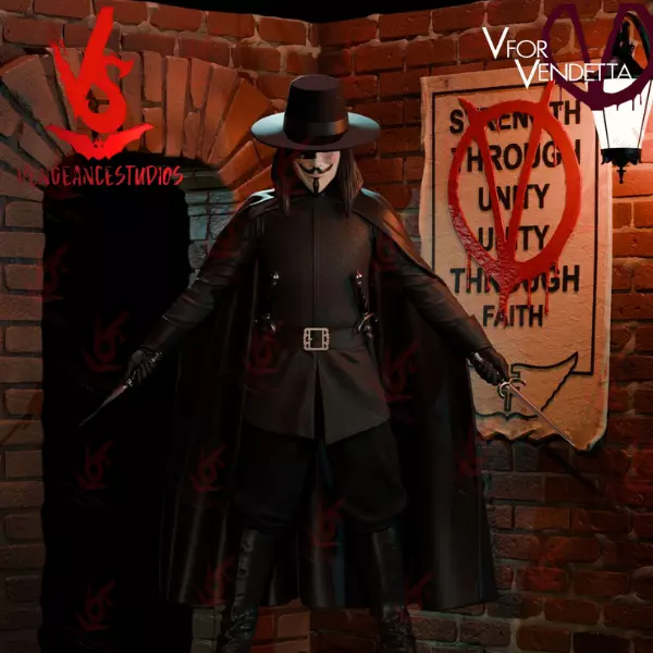V for Vendetta 3D print model_0