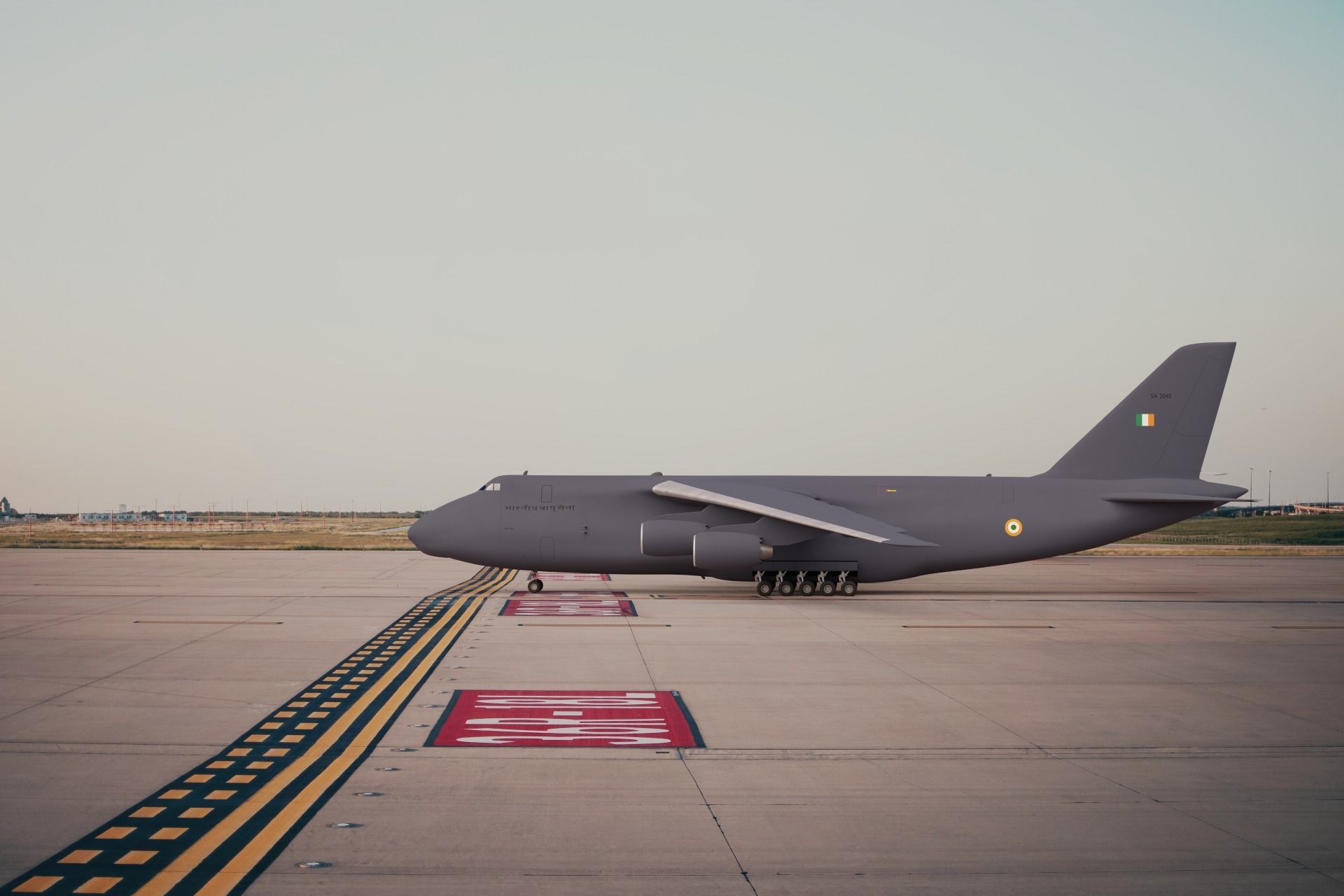 Antonov An124 Model in IAF Colors Low-poly 3D model_2