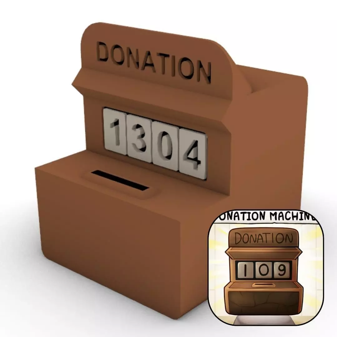 Donation Machine Piggy Bank from The Binding of Isaac 3D print model_0