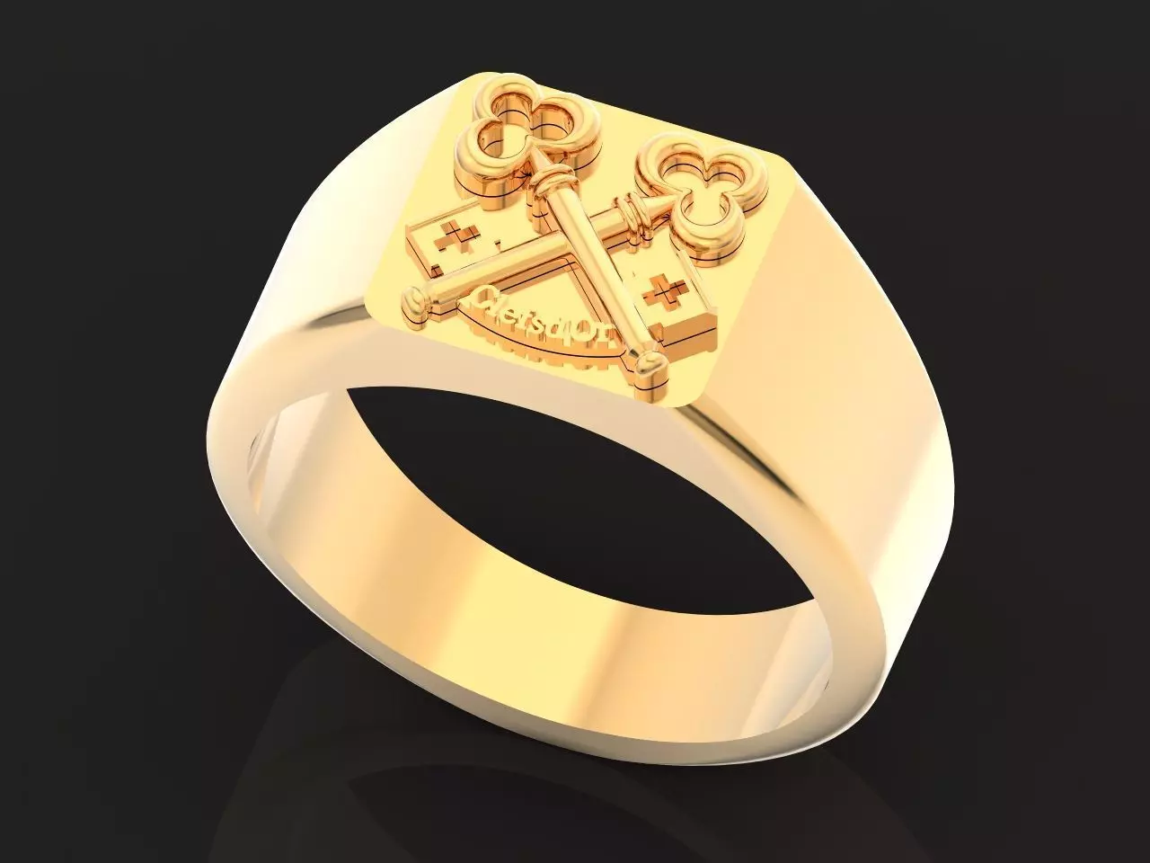 man ring clefsdor seal key holder 1144 3D print model