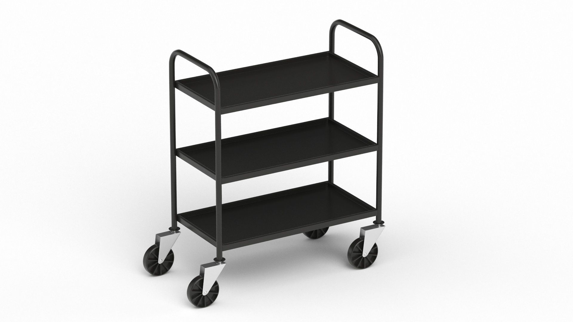 Service Trolley 3D model_2