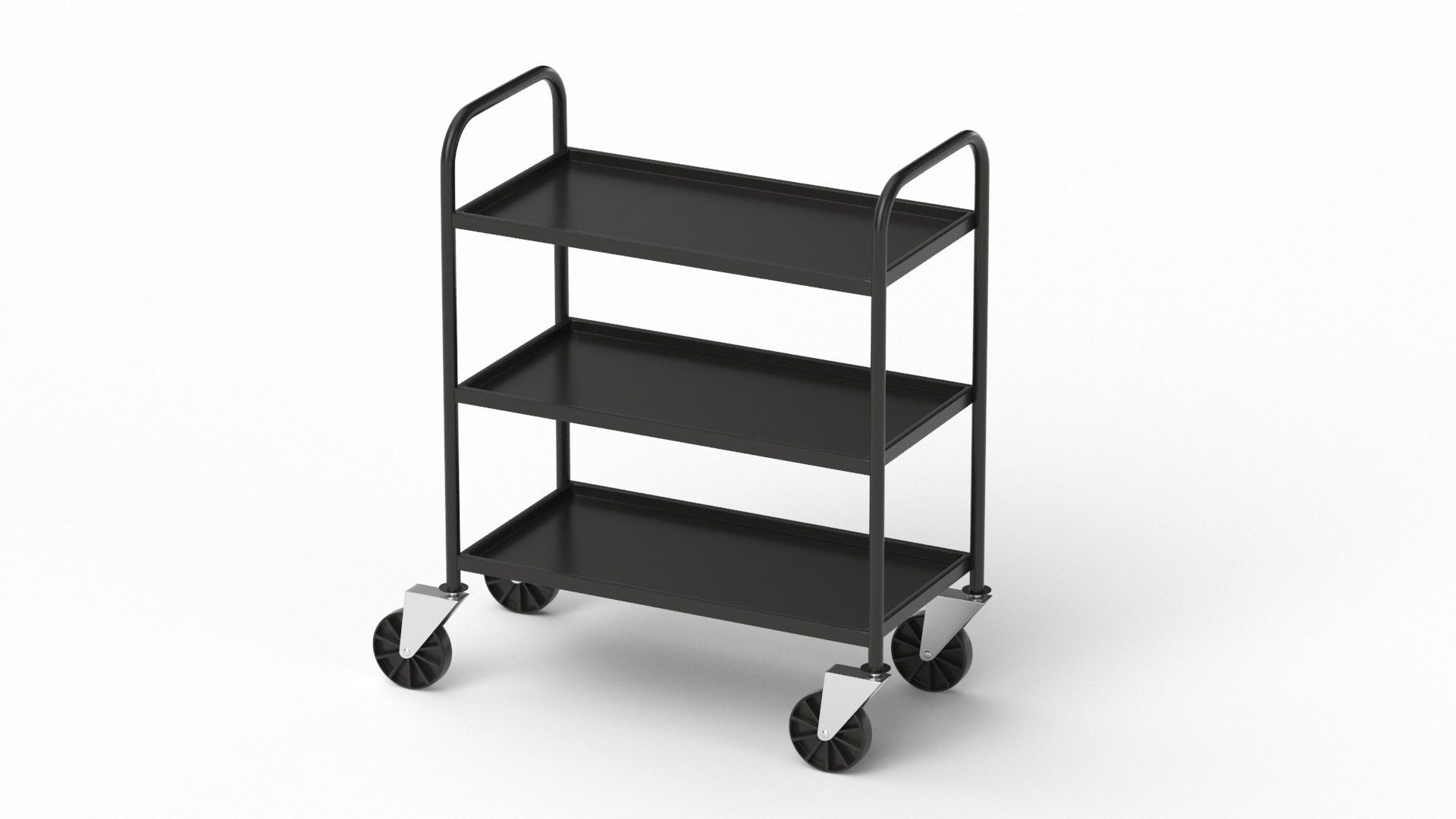 Service Trolley 3D model_1