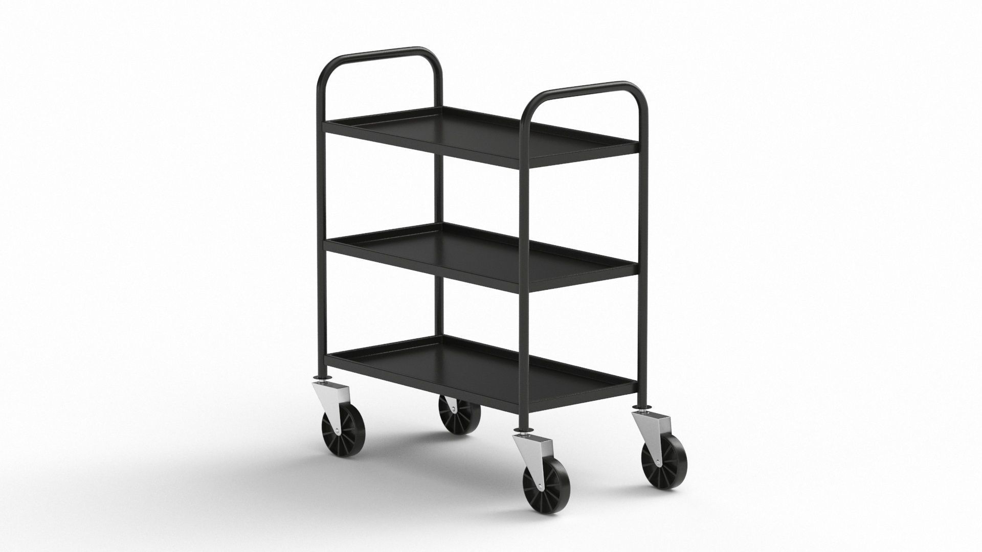 Service Trolley 3D model_4