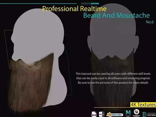 Realtime Beard and Moustache - No6