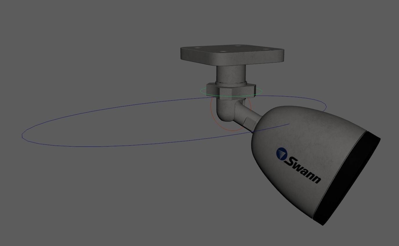 CCTV Camera  Free low-poly 3D model_8