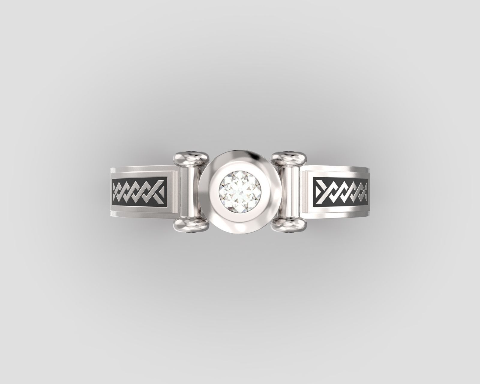 R 100 Arcy Ring  3D print model_6