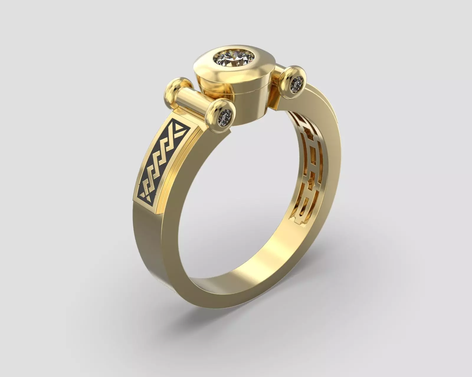 R 100 Arcy Ring  3D print model_0