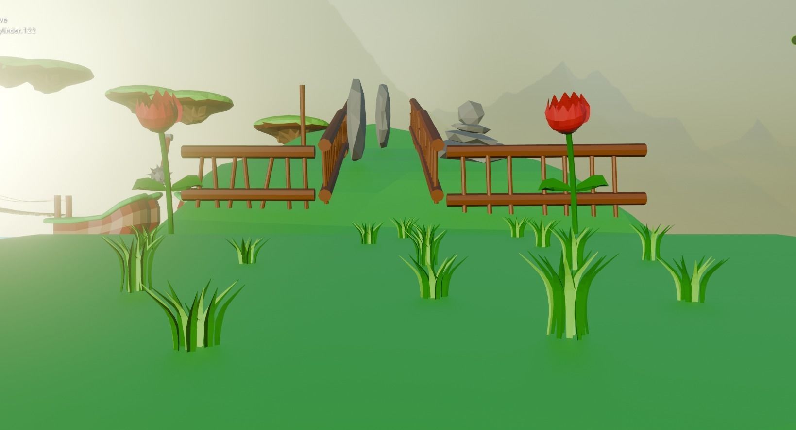 Low Poly Funny Parkour 3D model_1