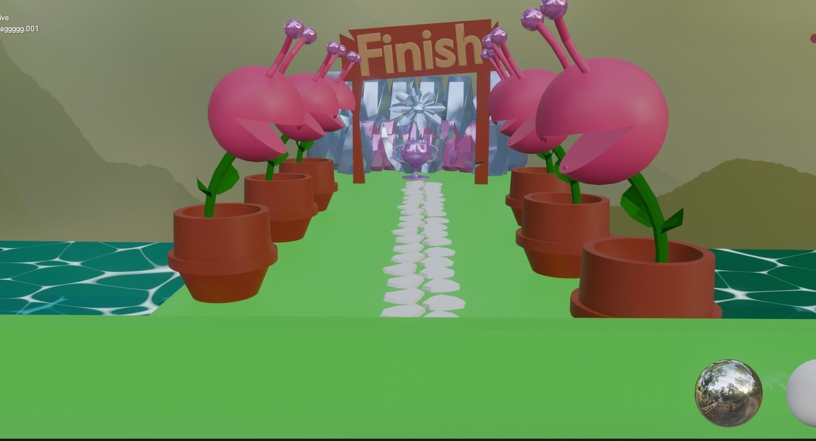 Low Poly Funny Parkour 3D model_5