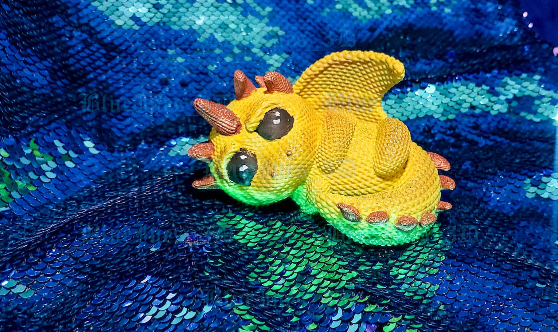 CROCHET KNITTED BABY KAWAII DRAGON 3D print model