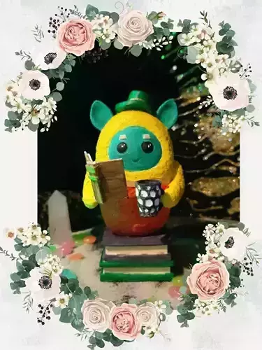 MINERVA THE READ GNOME 3D print model