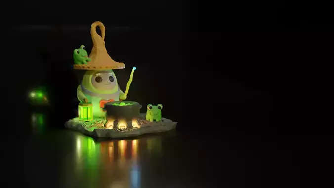 LUNA THE WITCH 3D print model
