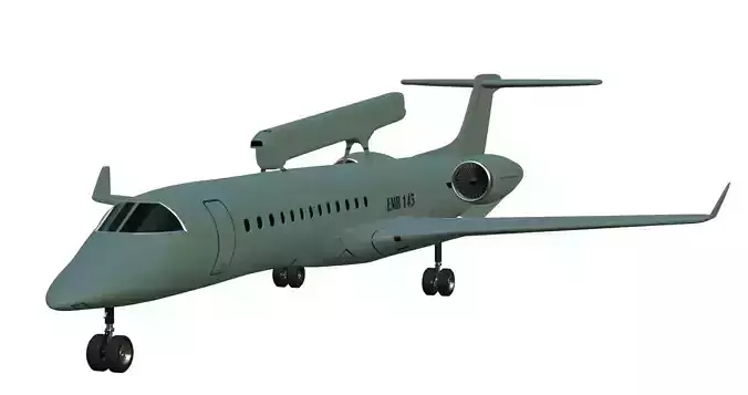 EMBRAER - EMB145 AEW C - ERIEYE - THE BRAZILIAN AWAC - Low-poly 3D model