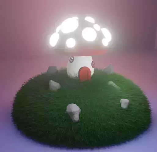 Tiny mushroom house