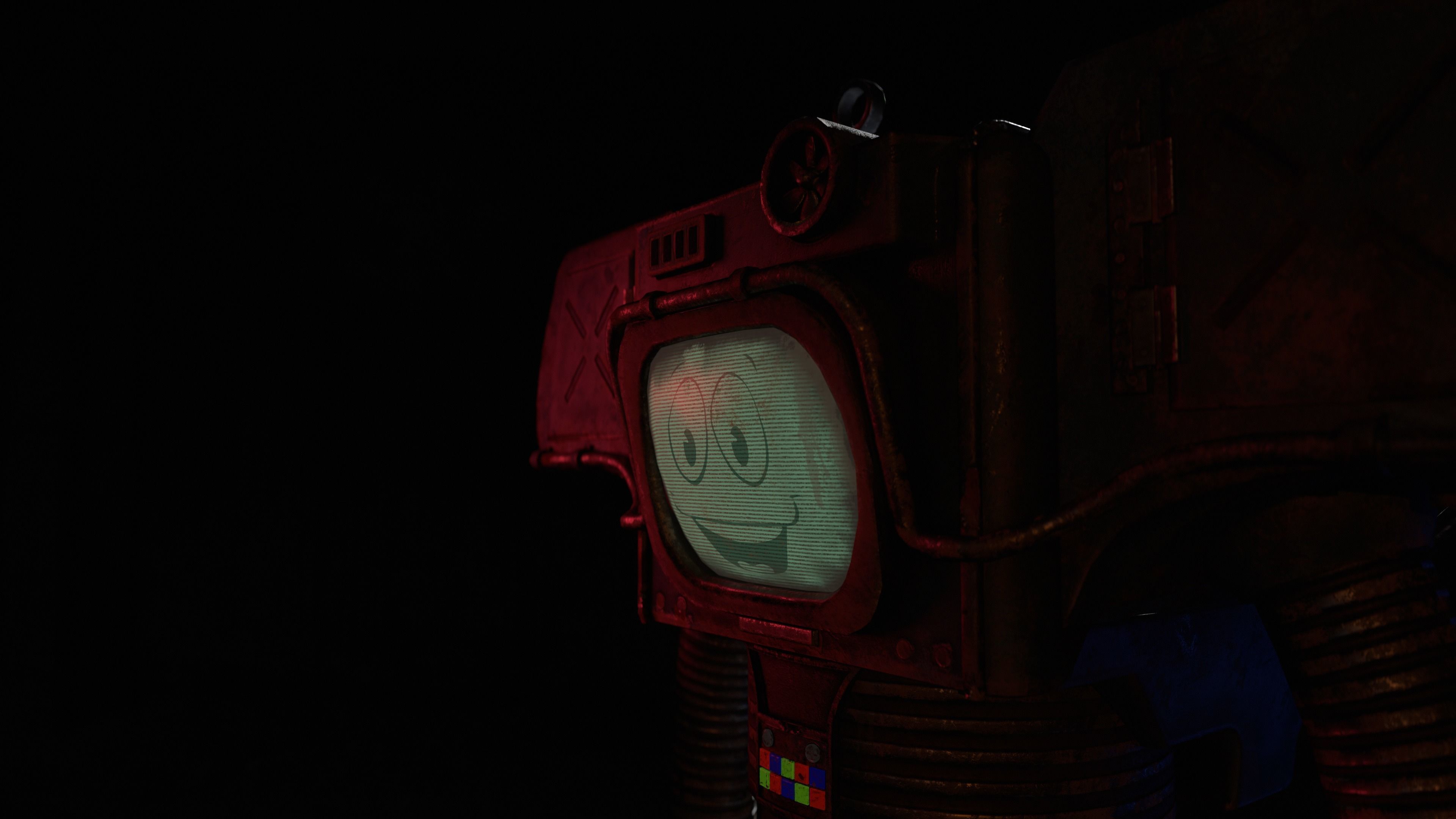 Securitron PBR Game-Ready Low-poly 3D model_3