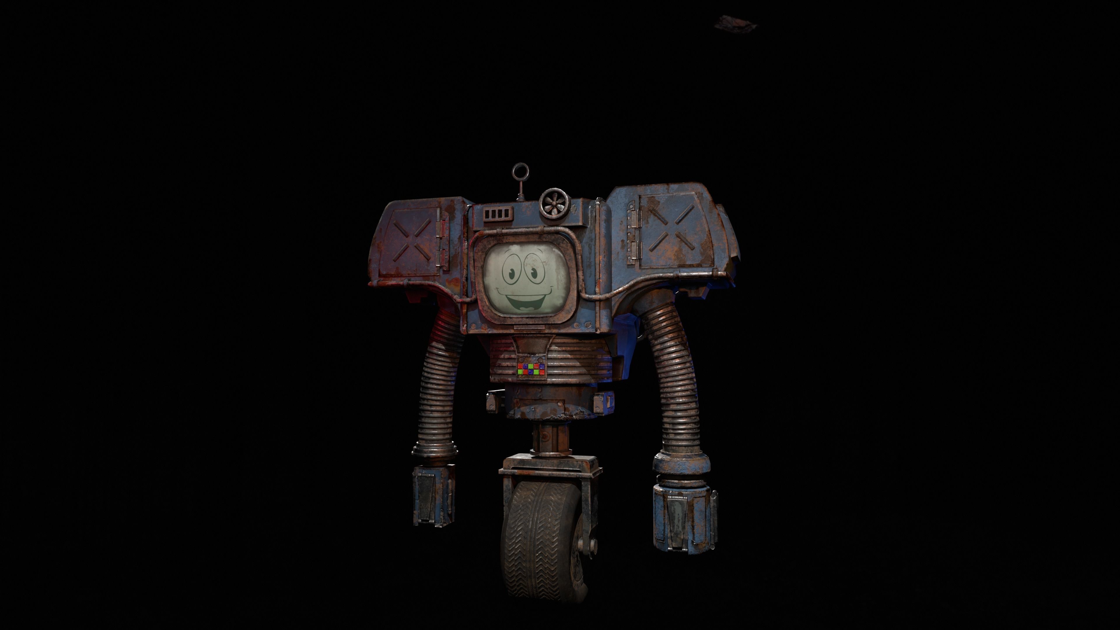 Securitron PBR Game-Ready Low-poly 3D model_2