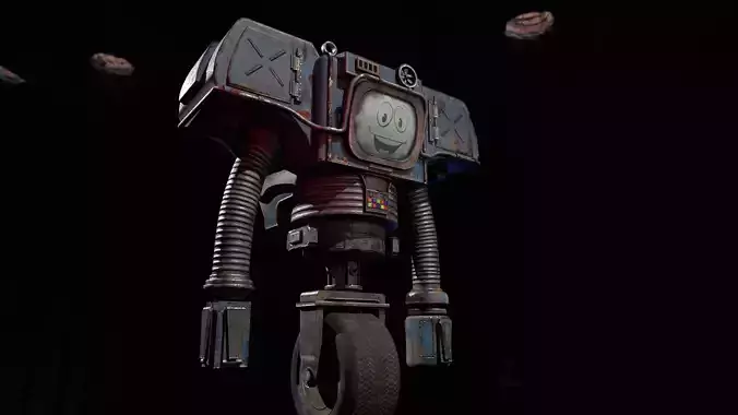 Securitron PBR Game-Ready Low-poly 3D model