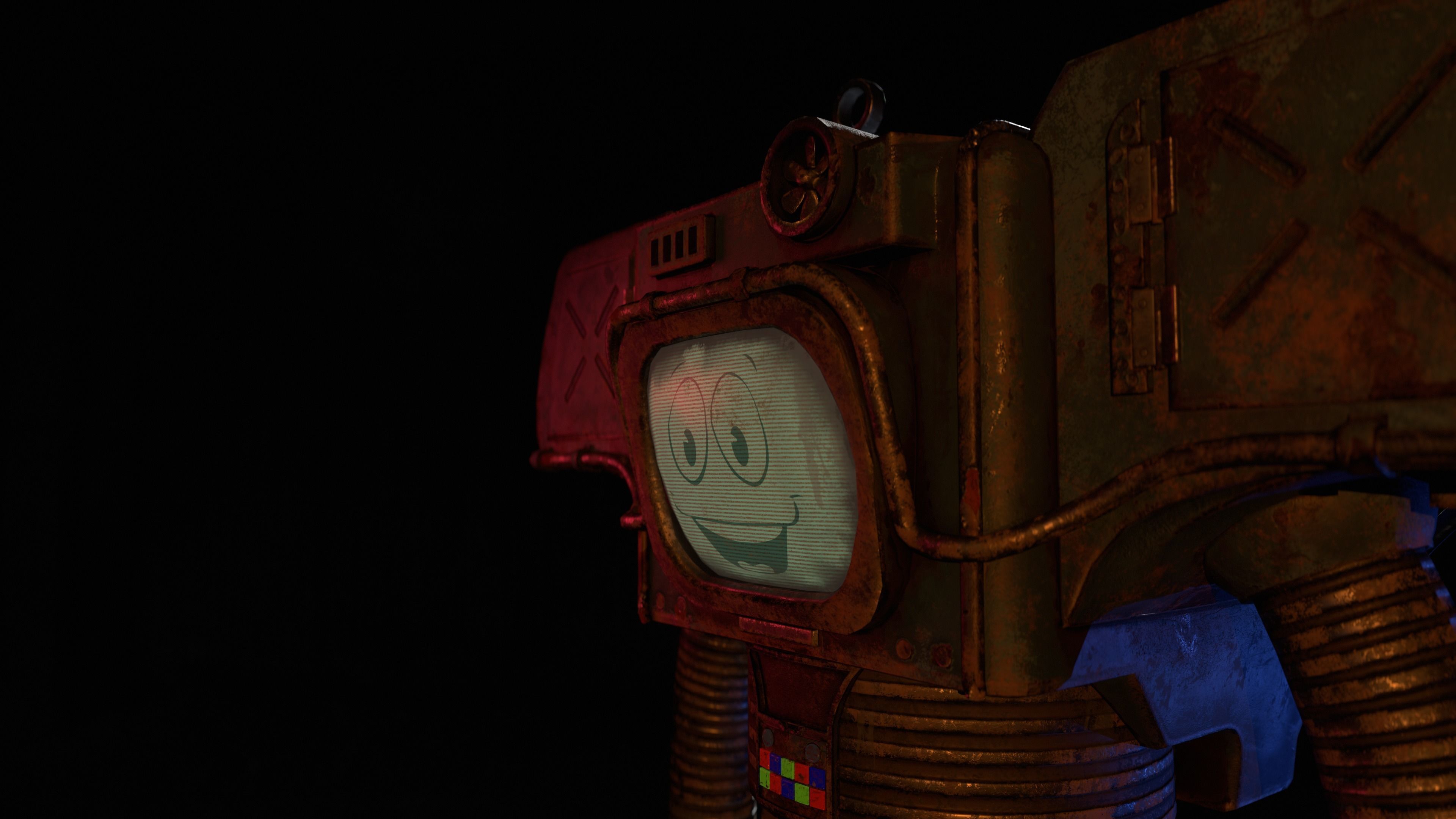 Securitron PBR Game-Ready Low-poly 3D model_5