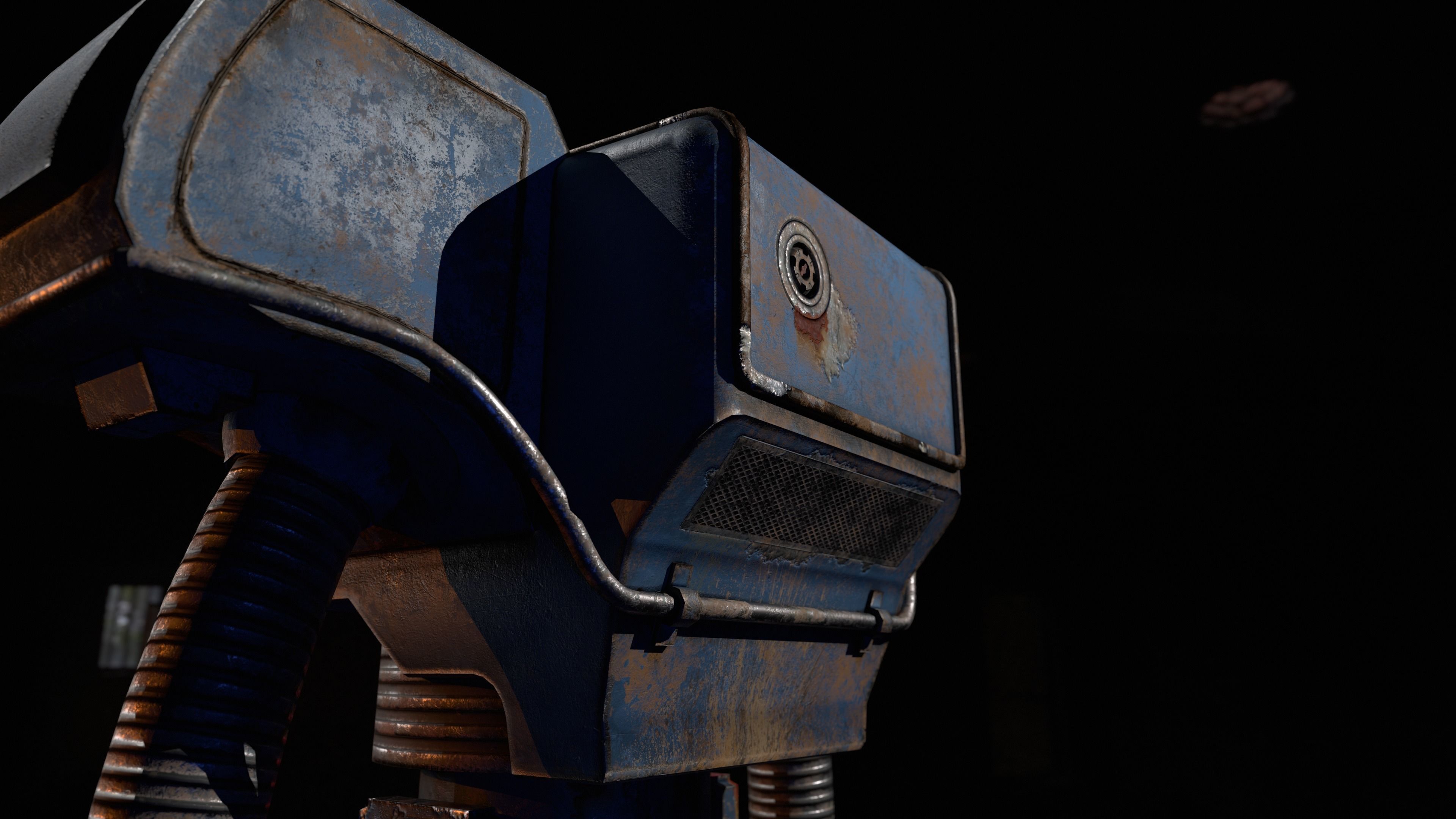 Securitron PBR Game-Ready Low-poly 3D model_6