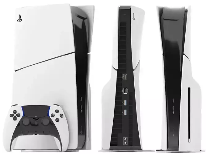 sony playstation 5 slim with controller