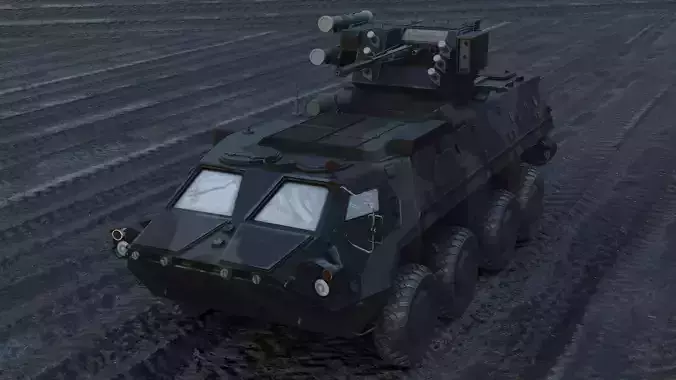 BTR-4 Ukrainian Military Vehicle 3D model