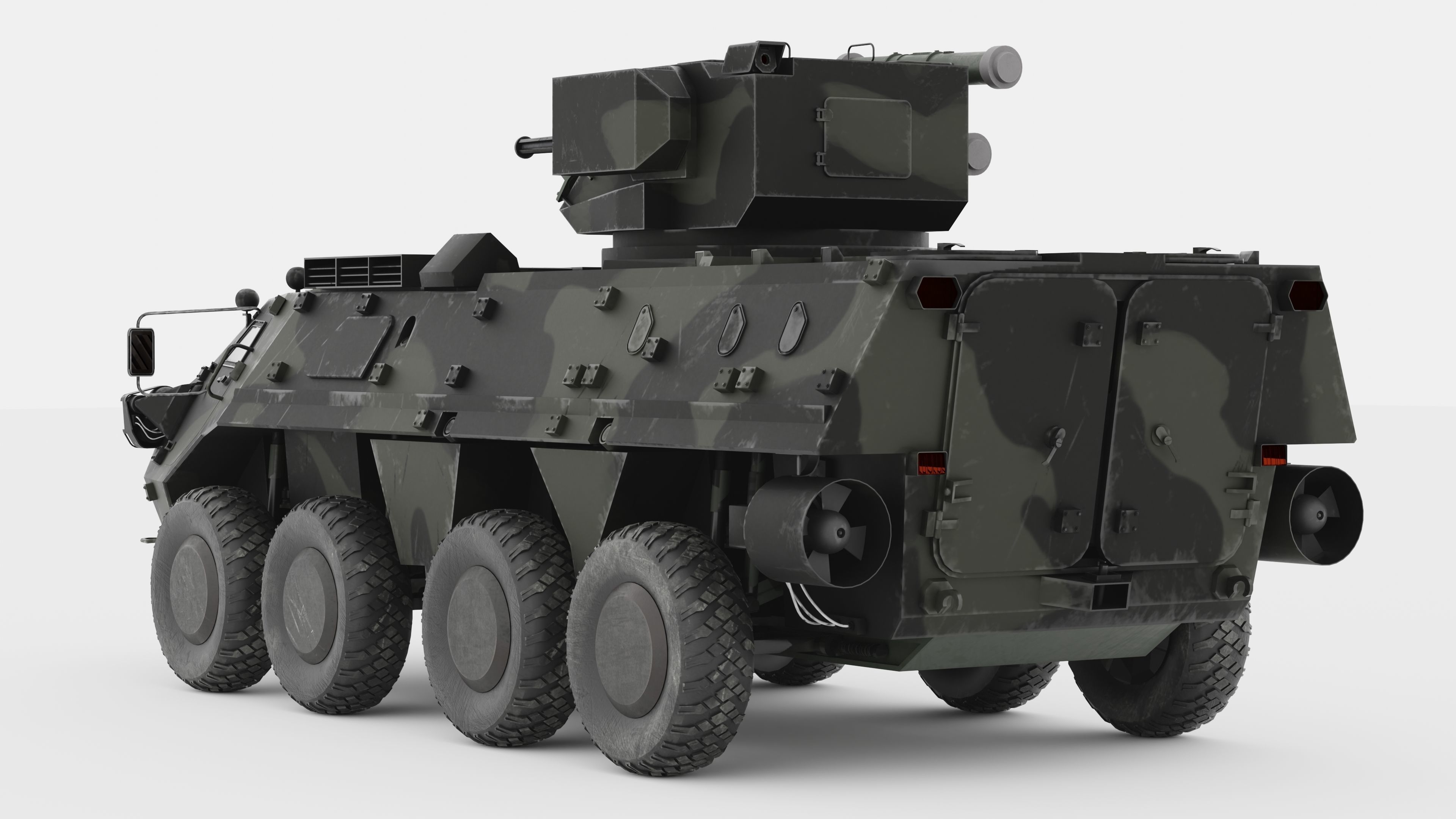 BTR-4 Ukrainian Military Vehicle 3D model_9