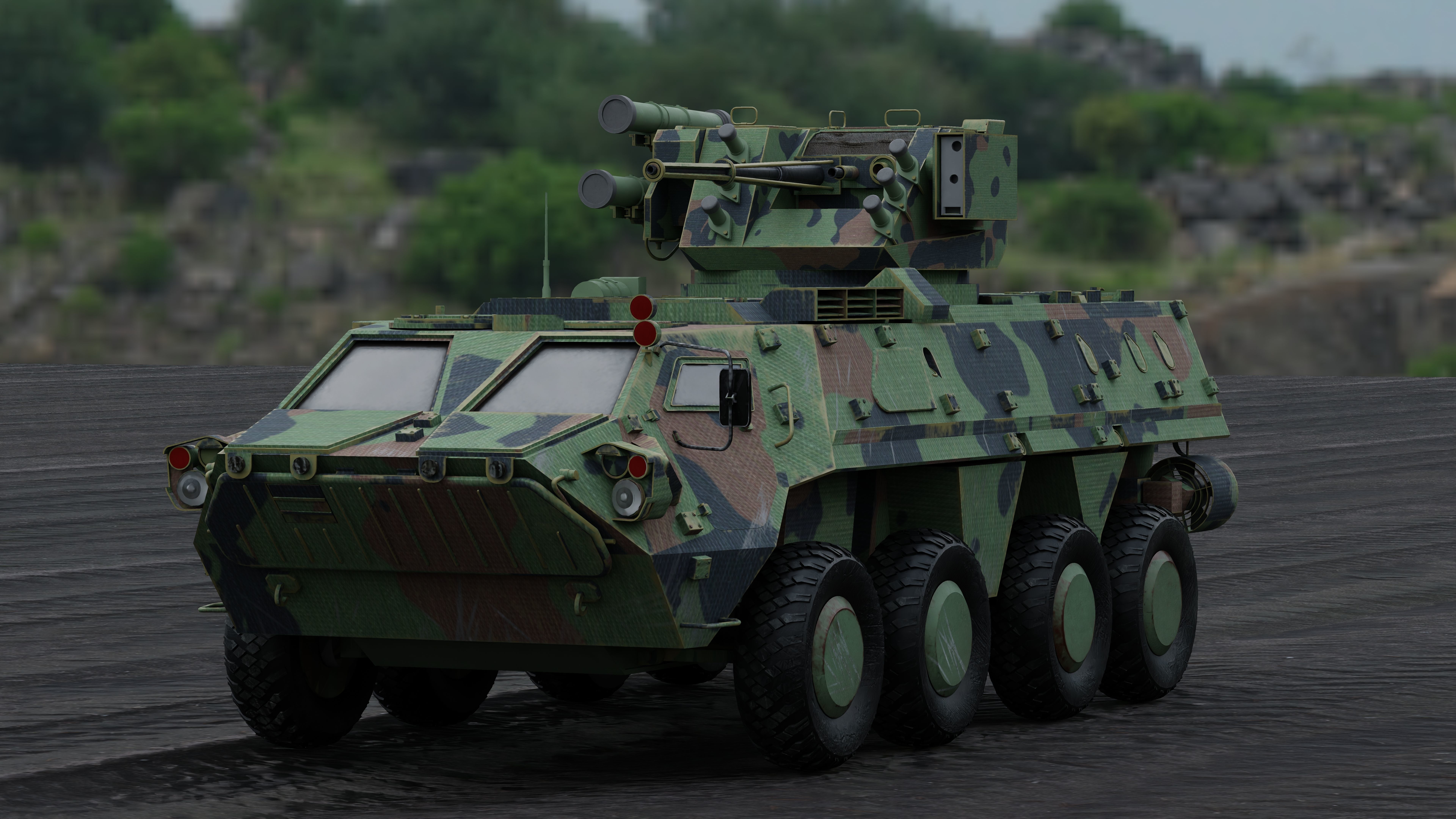 BTR-4 Ukrainian Military Vehicle 3D model_3