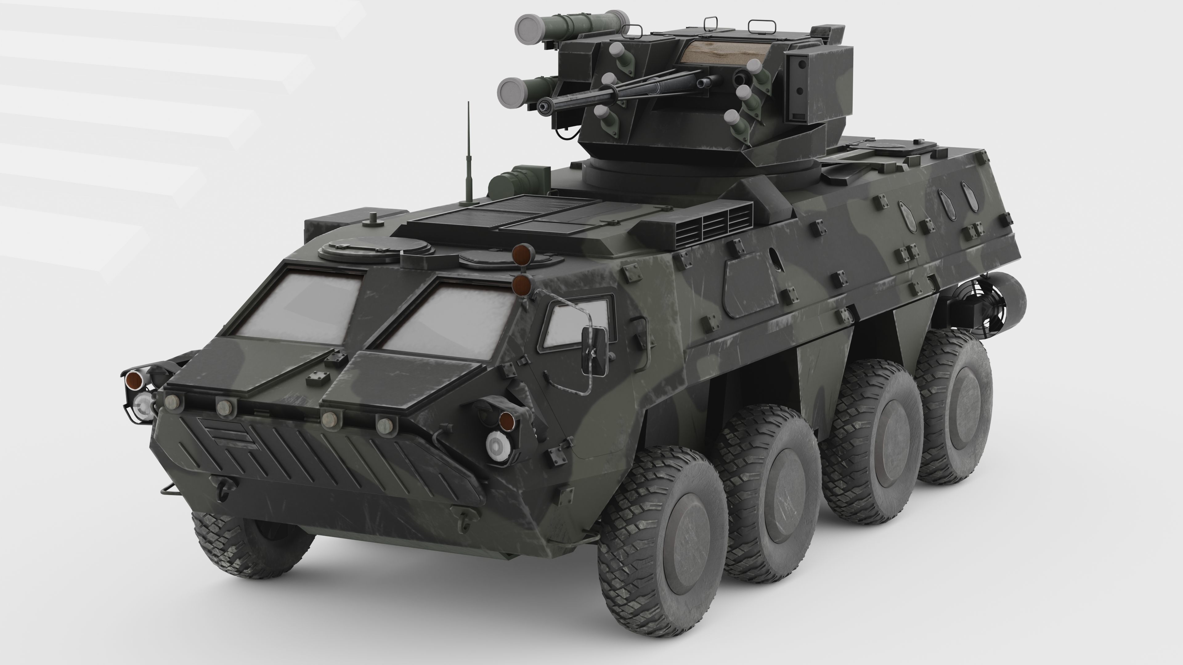 BTR-4 Ukrainian Military Vehicle 3D model_5