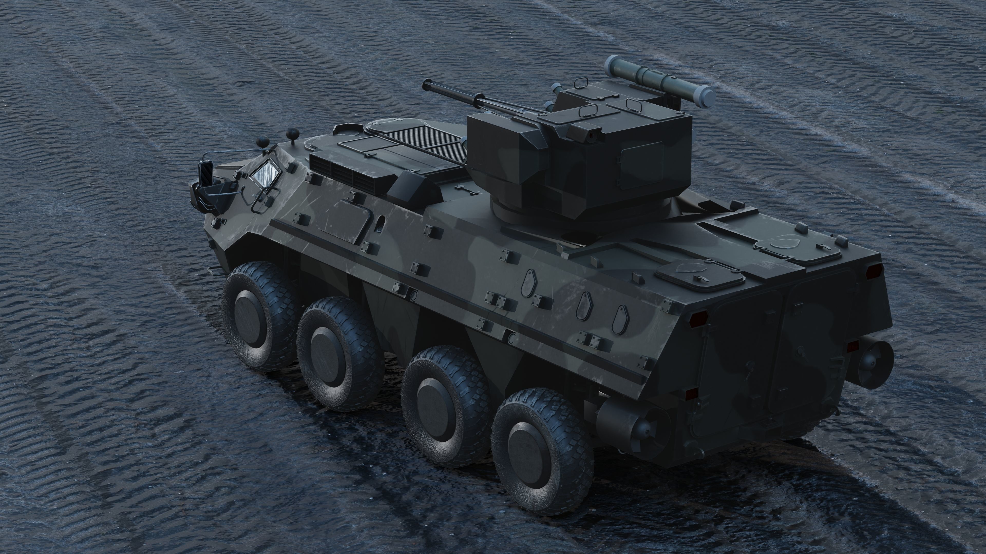 BTR-4 Ukrainian Military Vehicle 3D model_2