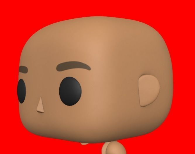 CUSTOM FUNKO POP - BASE HEAD 3D print model_1