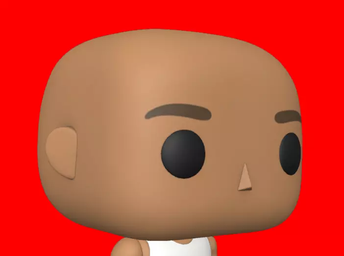 CUSTOM FUNKO POP - BASE HEAD 3D print model_0