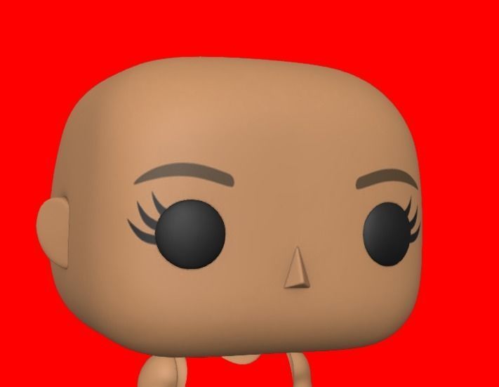 CUSTOM FUNKO POP - BASE HEAD 3D print model_3