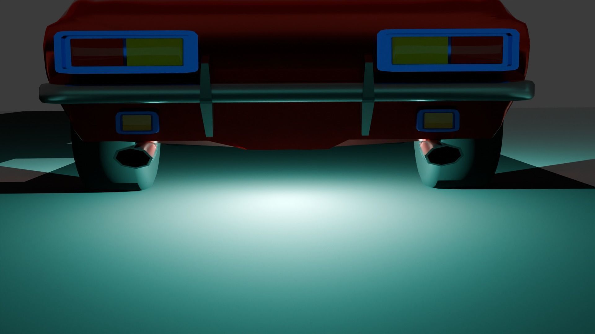 Lowpoly Car model Free low-poly 3D model_4